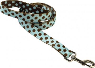 Yellow Dog Design Uptown Lead Blue & Brown Polka 48'' x 1'' RRP 16.99 CLEARANCE XL 11.99